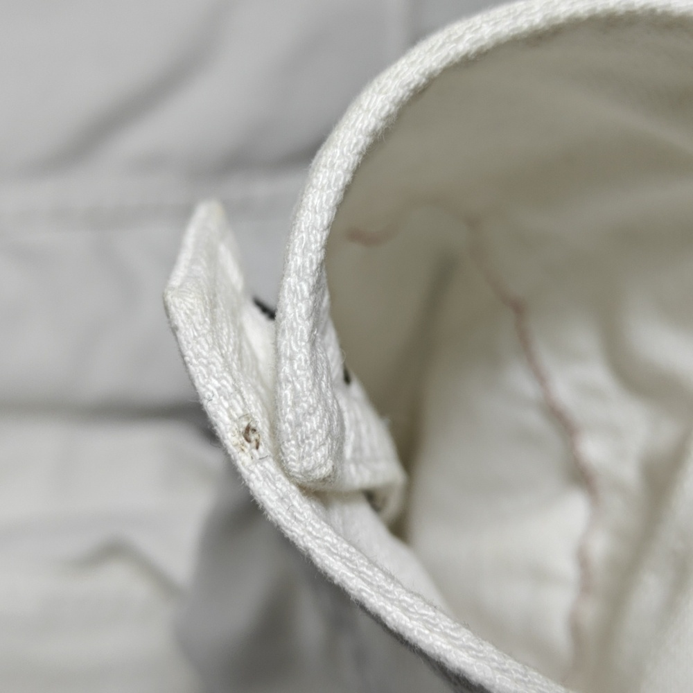 RAG & BONE / JEAN Button Up White Jean Jacket With Gray Hood Size Xsmall - Picture 16 of 16